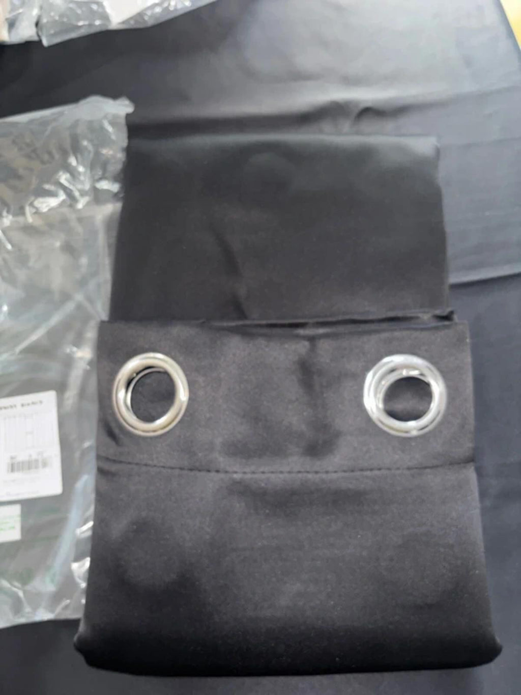Extra wide Black Curtains W90 X L72, 2 Panels