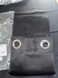 Extra wide Black Curtains W90 X L72, 2 Panels