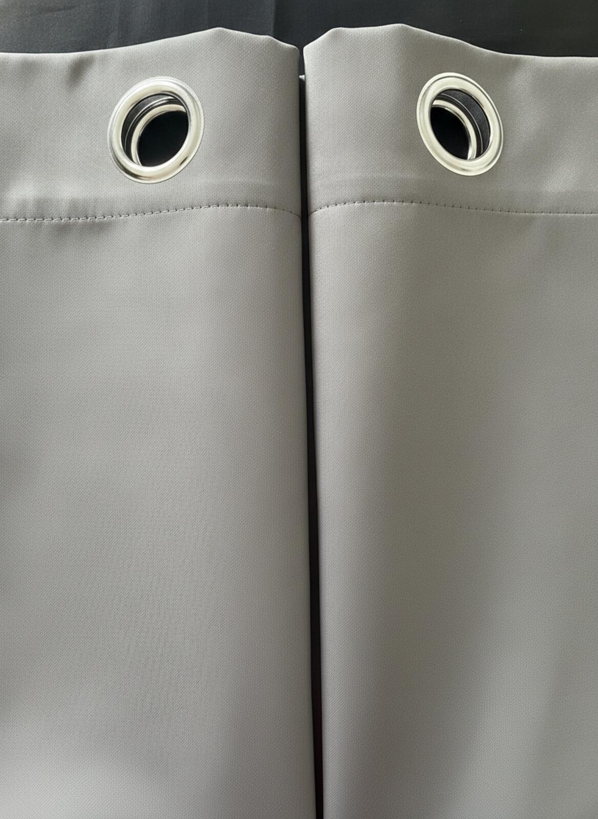 Extra Wide Grey Curtains 90Wx72L full Blackout