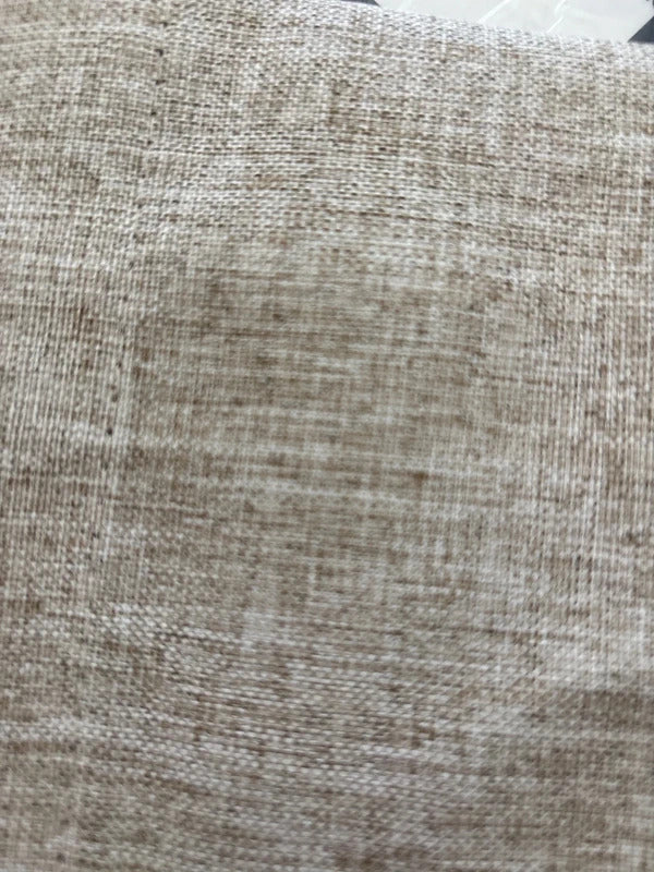💯 Blackout Faux linen Curtains in Pale Khaki 46Wx54L x 2