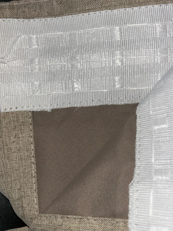 Beige linen look 💯 Blackout Curtains 66Wx54L inches x 2 panels