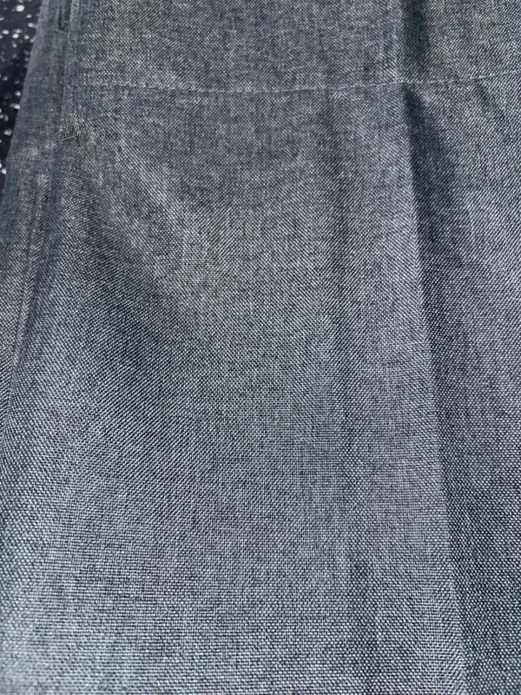 💯 Blackout Linen look Charcoal Pencil pleat Curtains 46Wx54L