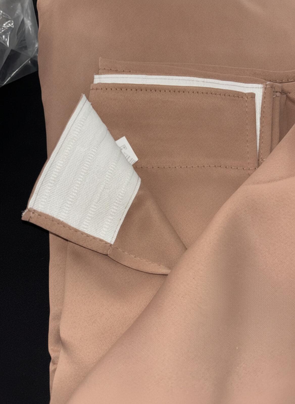 Cappuccino Blackout Pencil pleat Curtains 66Wx72L