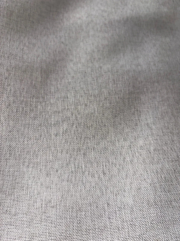 💯 Blackout Faux linen Greyish white Curtains W66 x L72 Inch One Pair