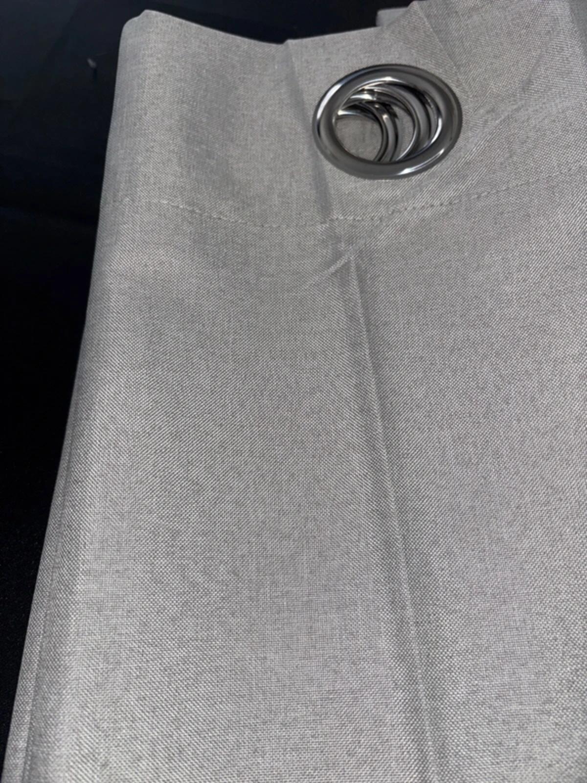Grey Linen look 💯 Blackout Cuetains 46Wx54L