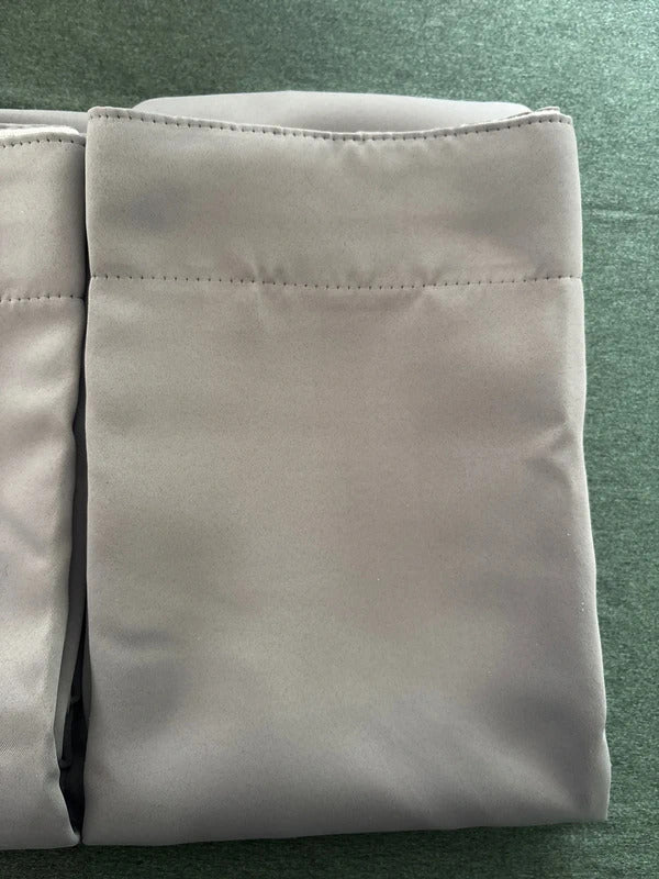 Grey Pencil pleat Curtains 46Wx54L inches x 2 panels