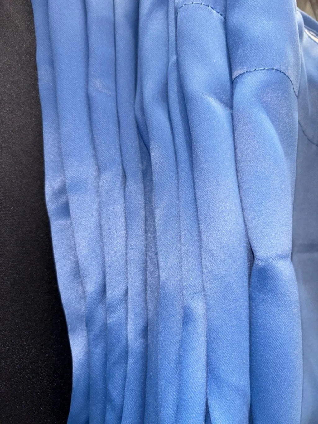 Periwinkle Blue Pencil Pleat 90x90 Blackout Curtains 2 panels  rrp£70