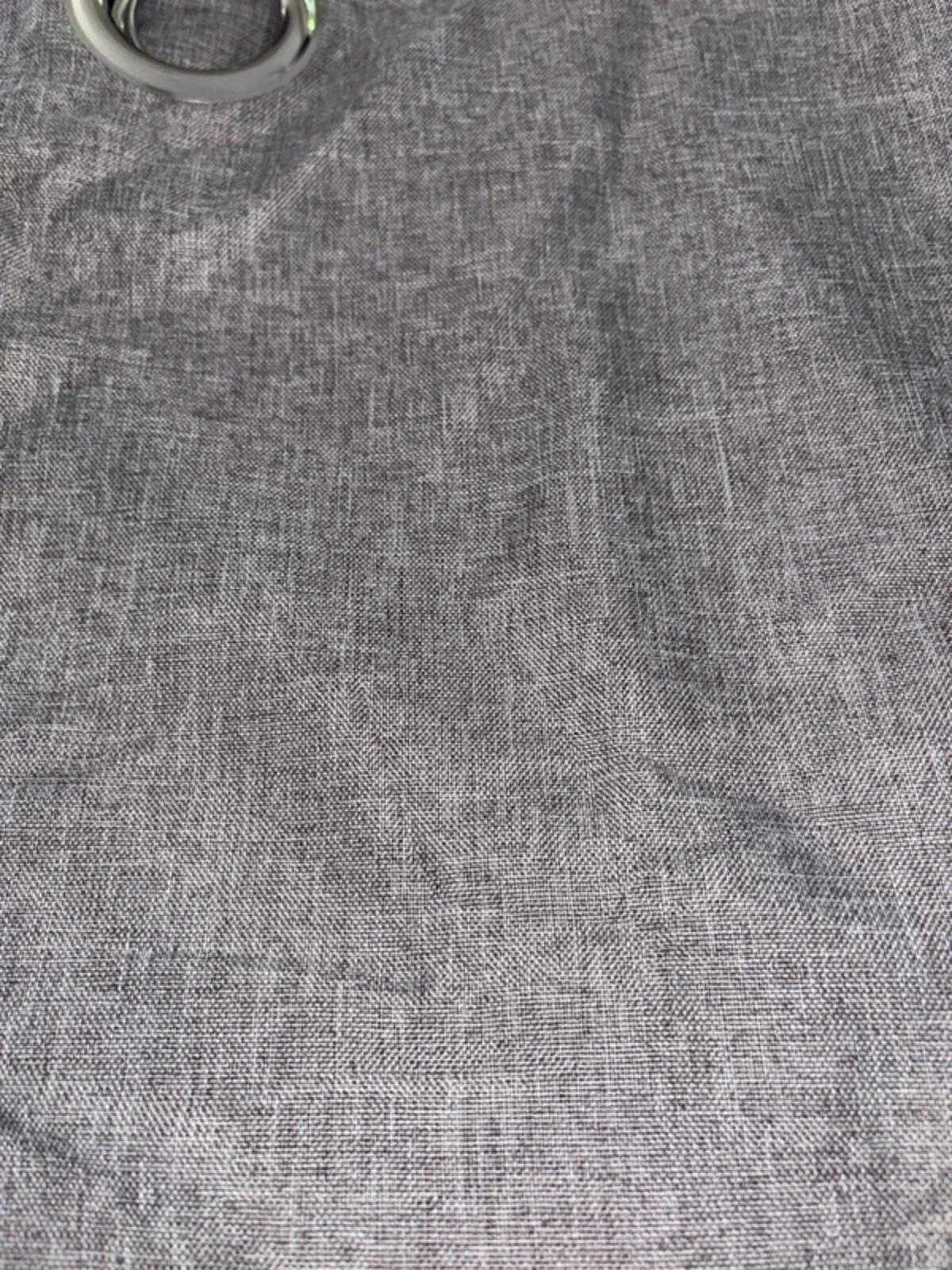 Faux Linen blackout Curtains Grey 90Wx72L