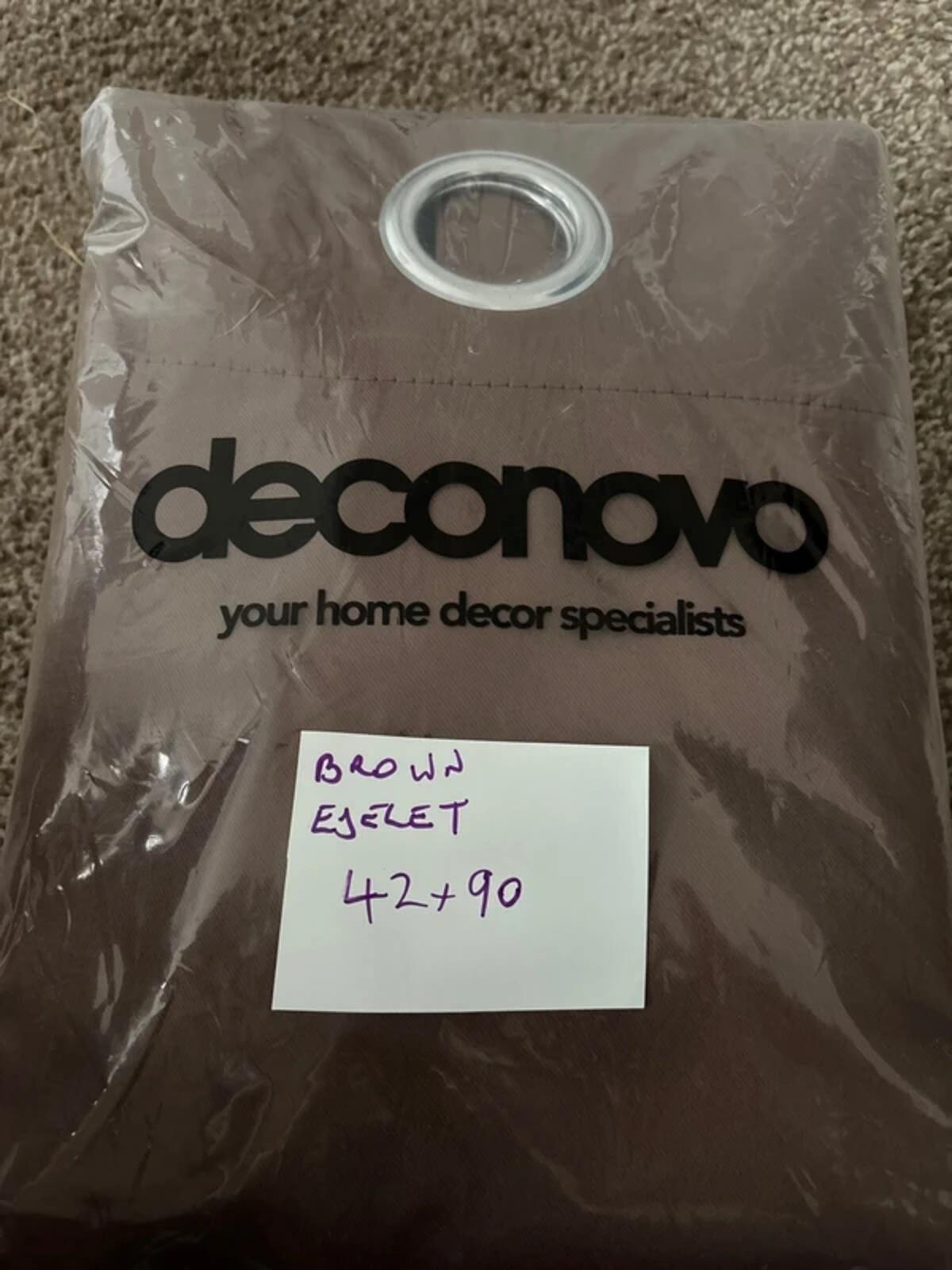 Pair of super soft thermal Blackout Curtain’s in Chocolate 42Wx90L [COPY]