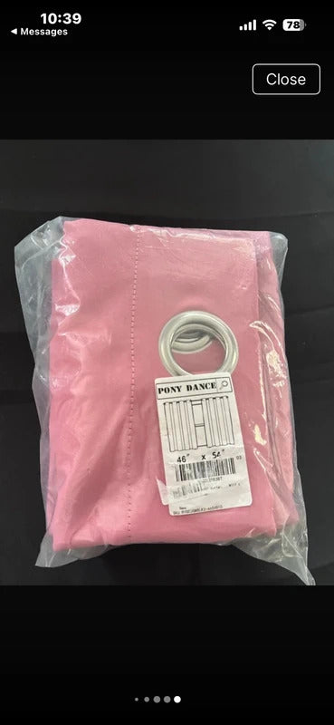 Pink Blackout curtains 46Wx54L x 2 panels