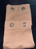 Soft Blackout Curtains W 66 x L 54 - inch, Mocha 2 panels