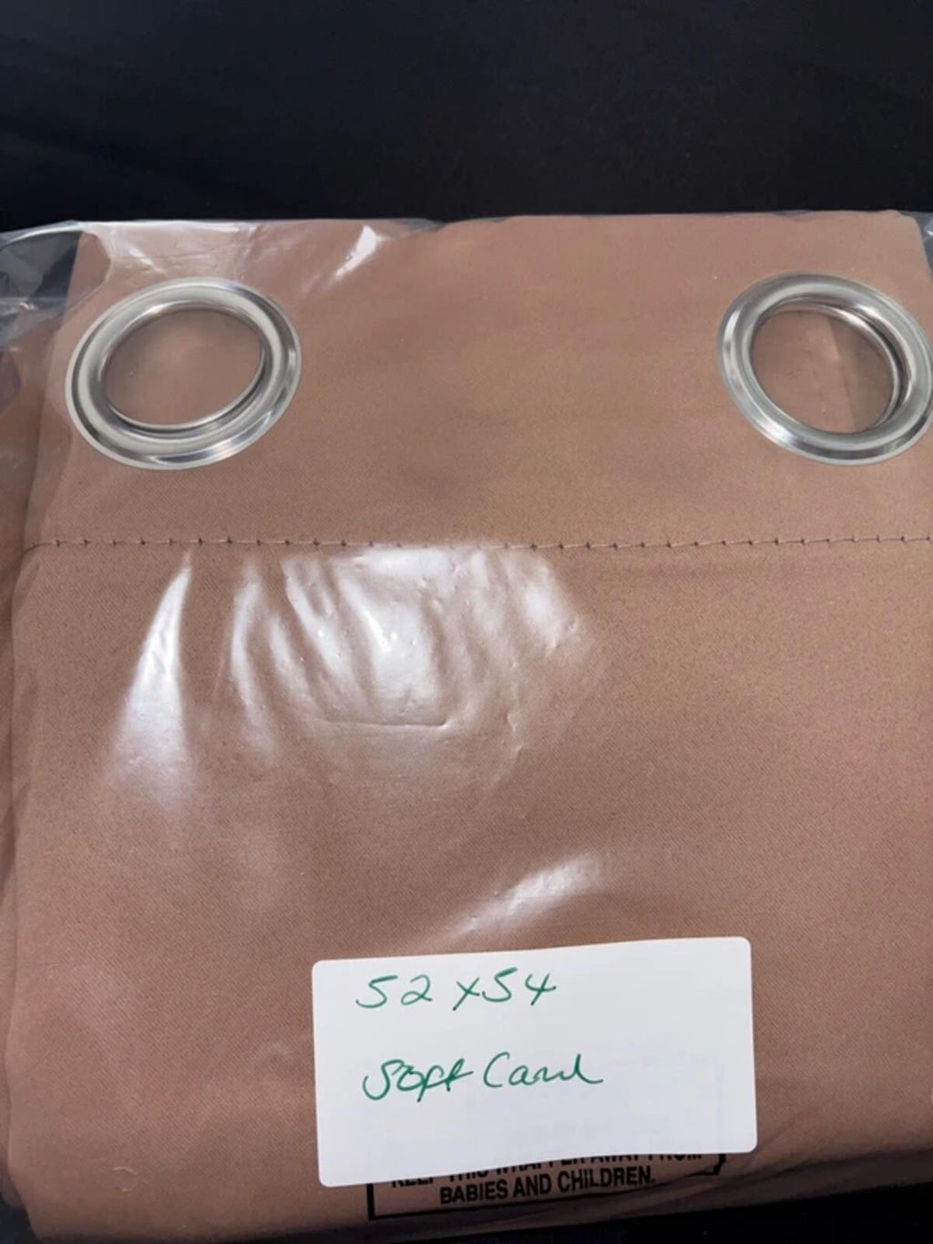 Soft Camel Curtains 💯 Blackout 52Wx54L