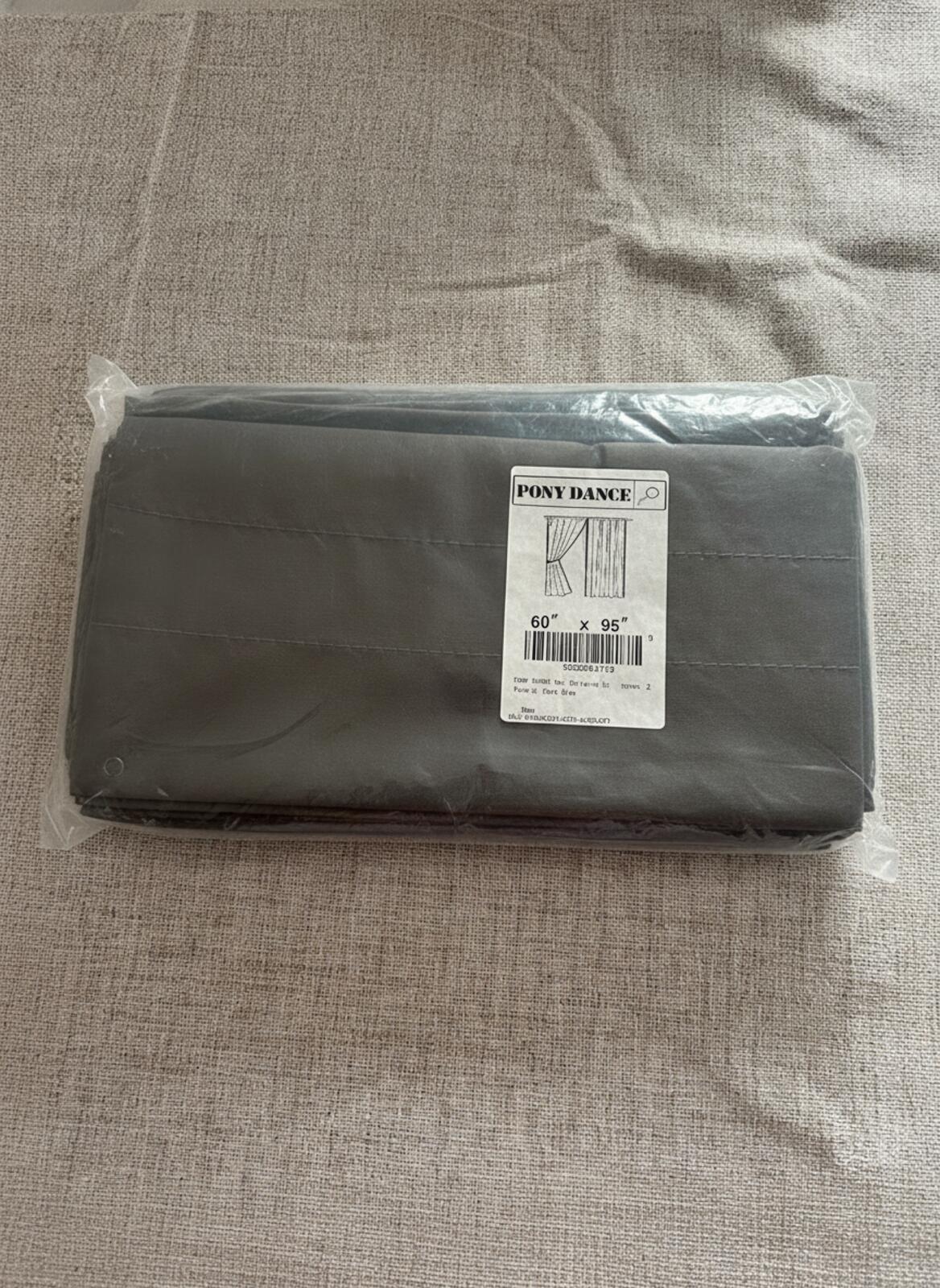 Voile Sheer Curtains 2 Panels Light Filtering Slot Top 60x95 Inch – Dark Grey