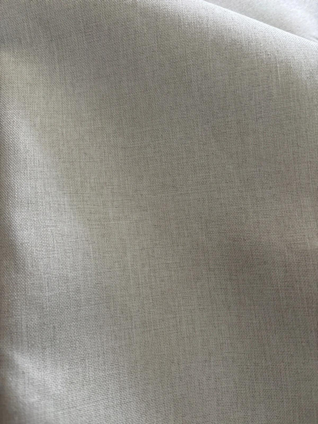 Full Blackout Curtains Faux Linen Greyish White 52x63 Inch