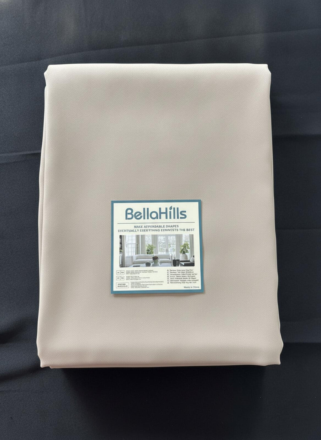 Blackout Curtains  Pencil Pleat 2 Panels – Natural Sand 90W x 72L  Inch