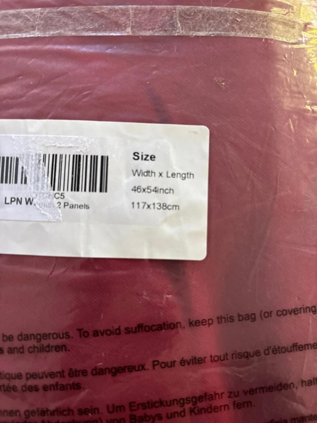 Deconovo  Red Blackout Curtains Super Soft Solid Eyelet Blackout Curtains 46Wx 54L Inch 2 Panels