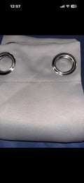 Pair of super soft Grey Blackout curtains 46Wx63L