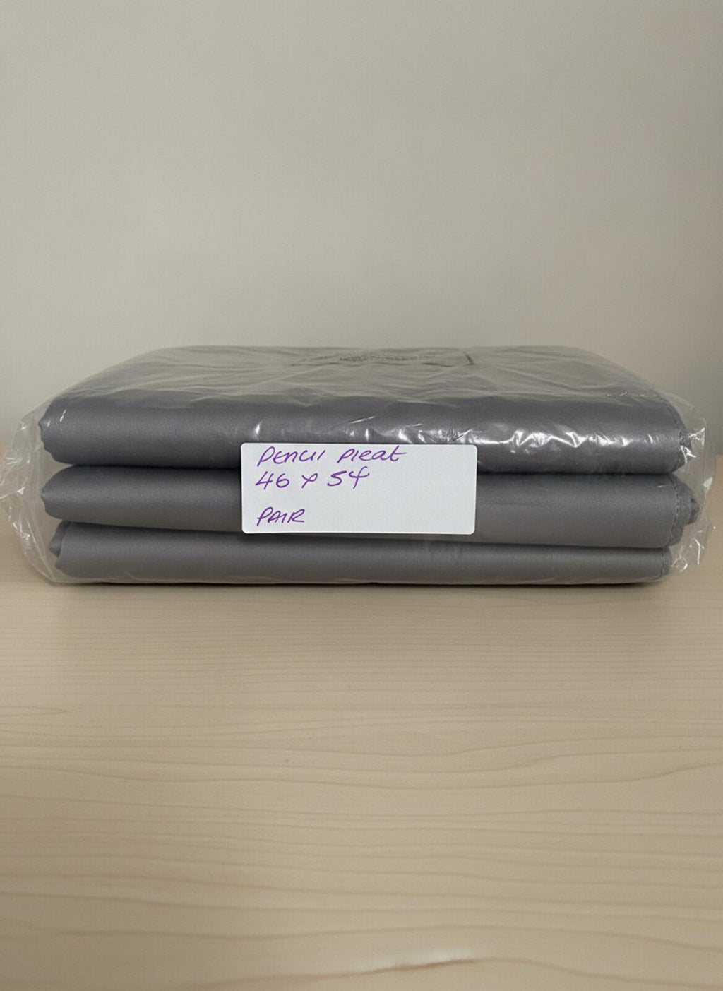 Pair of Blackout Pencil pleat Curtains 46Wx54L