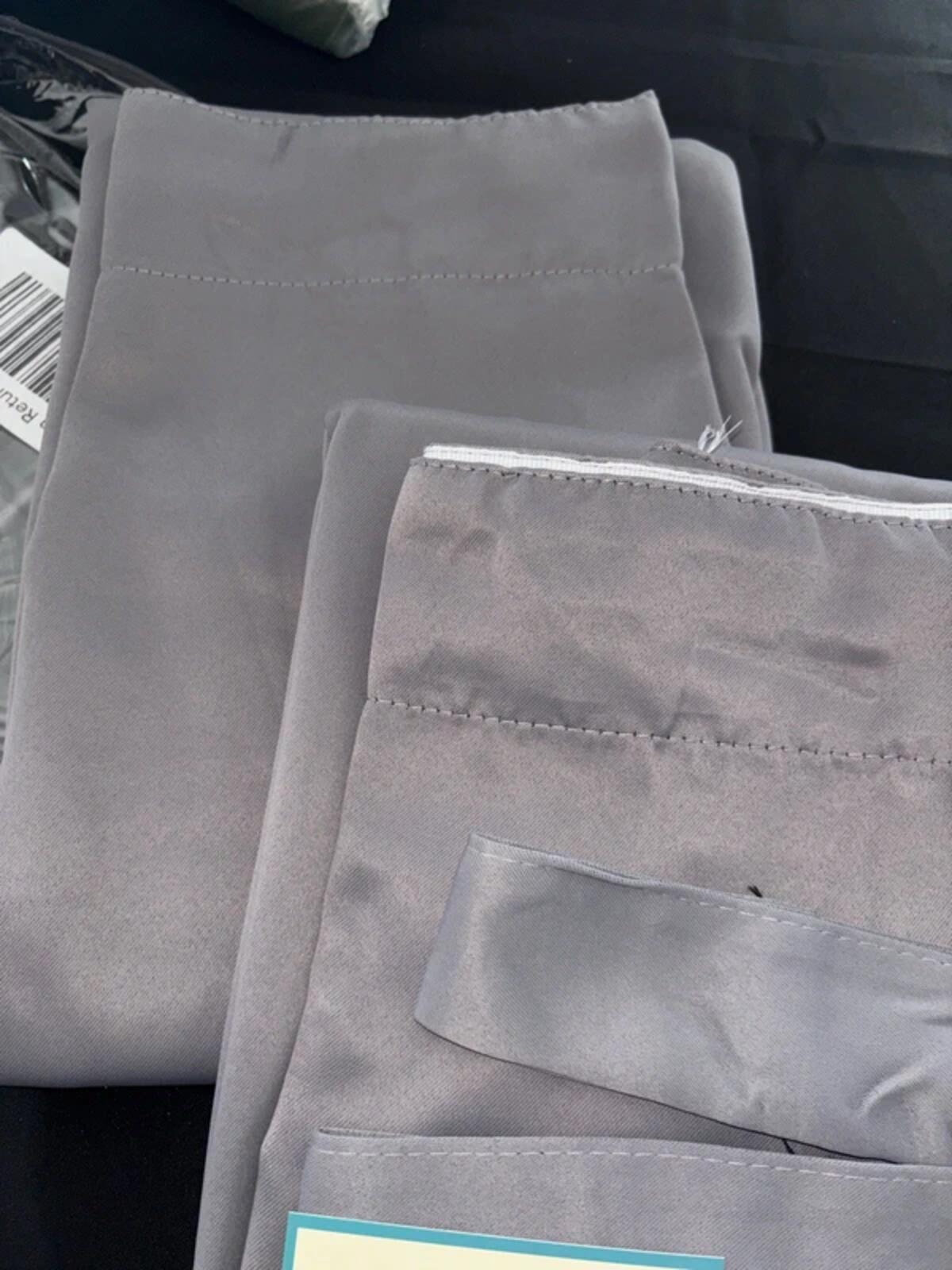 Blackout Curtains Pencil pleat in Grey 46Wx72L