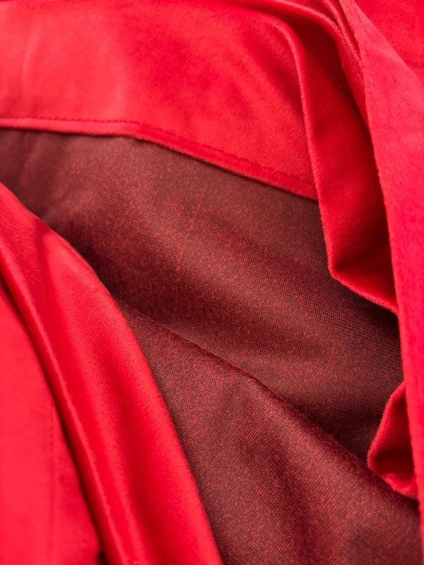Luxurious Red Velvet Curtains 90Wx90L x 2 inches rrp£72
