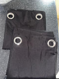 💯 Blackout fully lined Black curtains 90Wx54Lb
