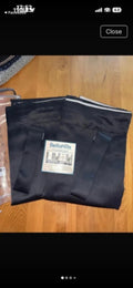 1 pair of Blackout curtains in Black 2 panels each 66Wx54L inches Pencil pleat
