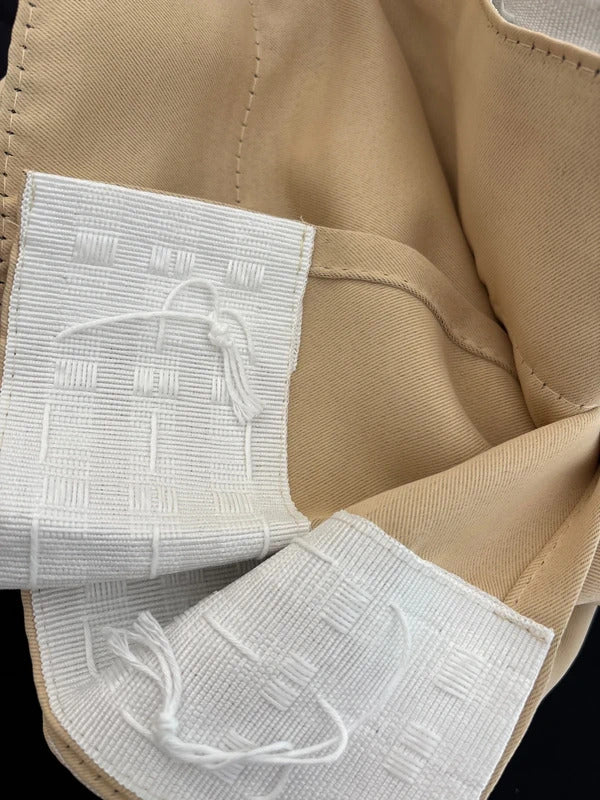 Biscotti Beige Pencil Pleat Curtains 90x90 inches x2