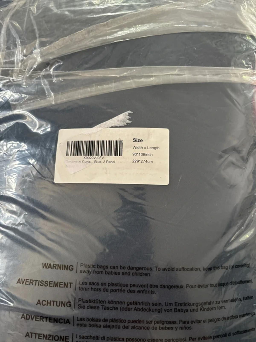 Super soft Extra large Pencil pleat Curtains 💯 Blackout Navy 2 panels 90Wx108L inches rrp£59