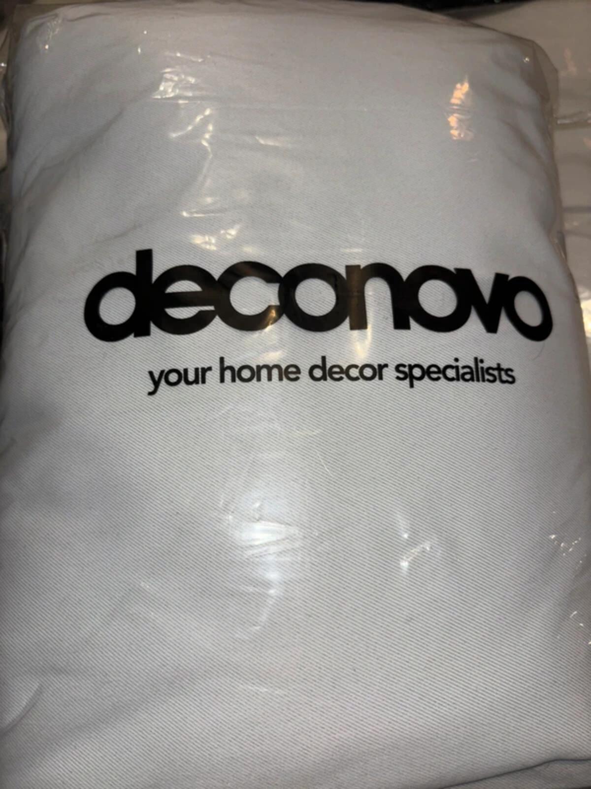 Pair of Light Grey 66Wx62L blackout curtains