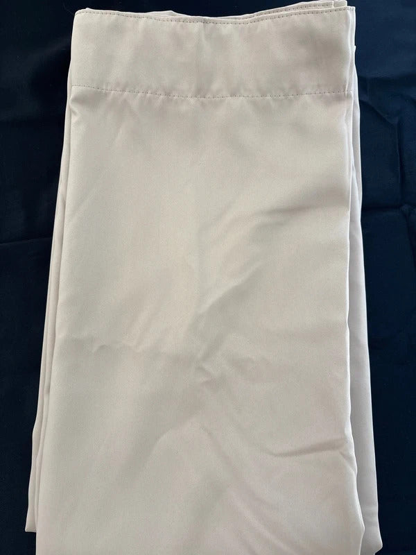 Blackout Curtains Pencil Pleat 90x90 Inch Natural Sand x 2 panels