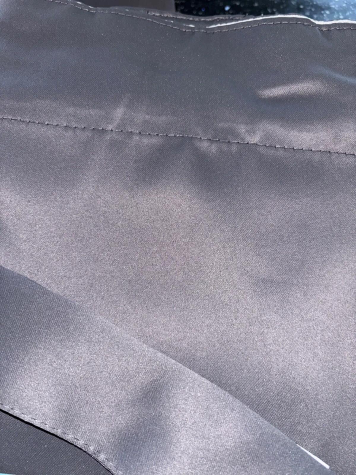 BellaHills 100% Blackout Curtains Pencil Pleat 2 Panels 90 x 90 Inch Charcoal Grey Rrp£50