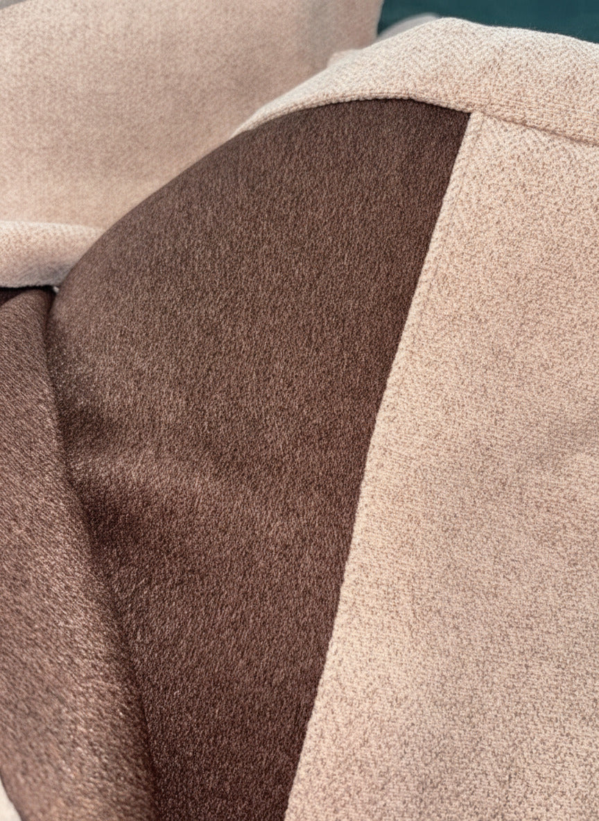 Luxury Heavyweight Herringbone Woven Curtains Blush Pink 2 Panels – 90” x 90”
