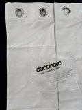 White Faux linen 💯 Blackout Curtains 46Wx54L x 2