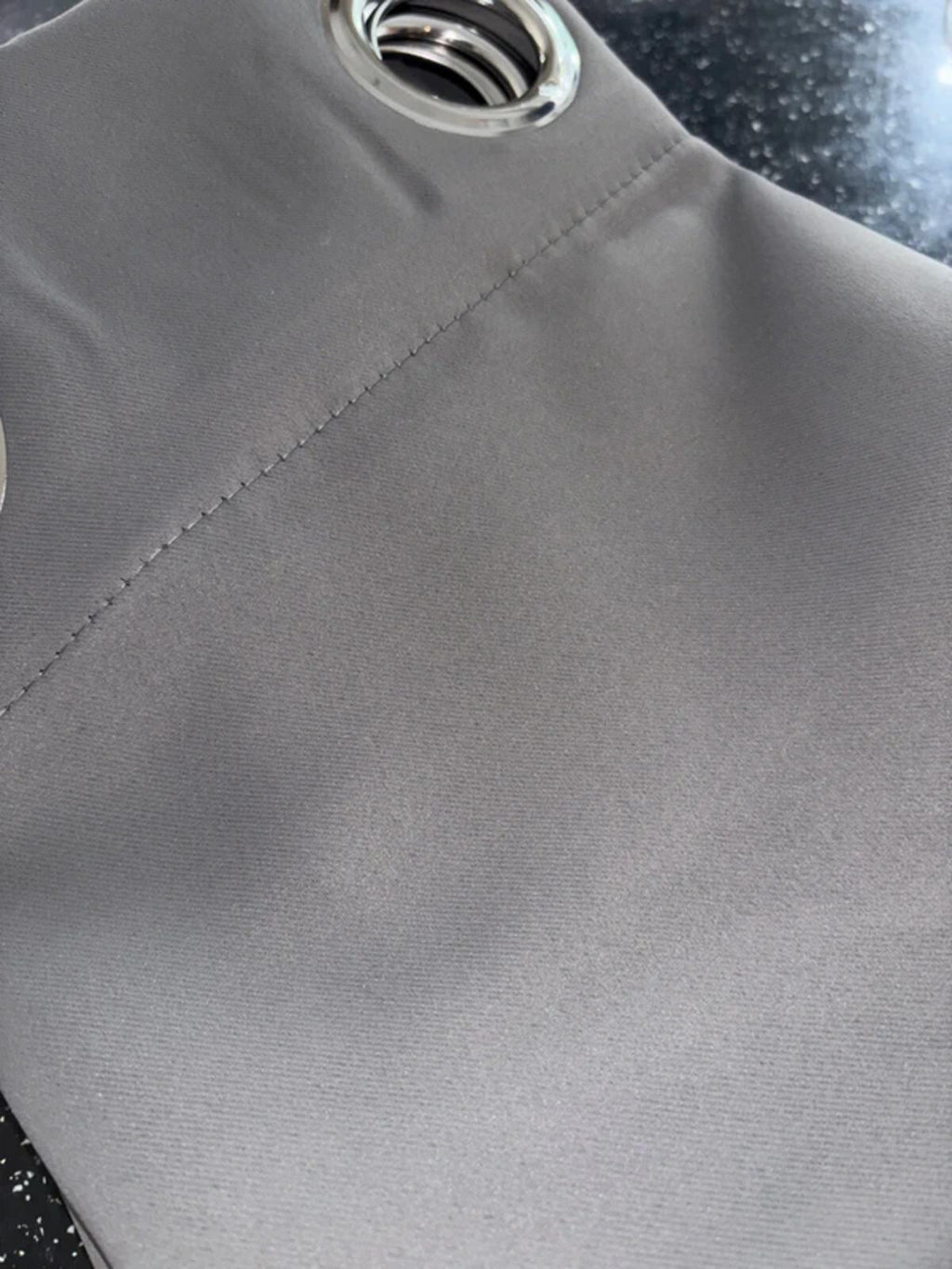 1 large curtain panel in grey 90 inch wide x 72 inch long