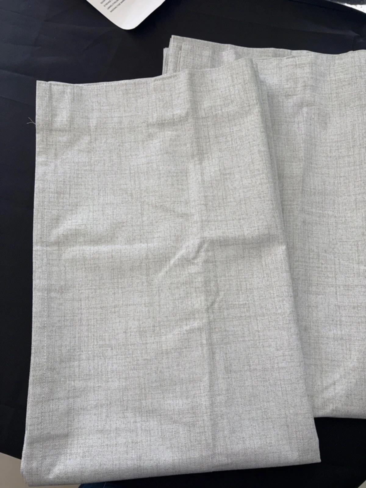 💯 Blackout Lined Faux linen Curtains 52Wx94L inches 2 panels rrp£50