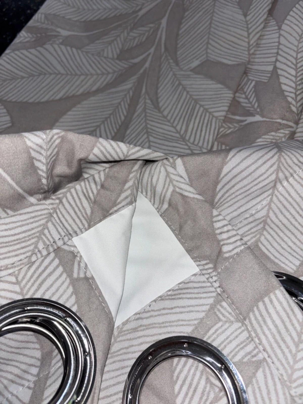 Leaf Pattern Blackout Curtains 2 panels 66Wx72L