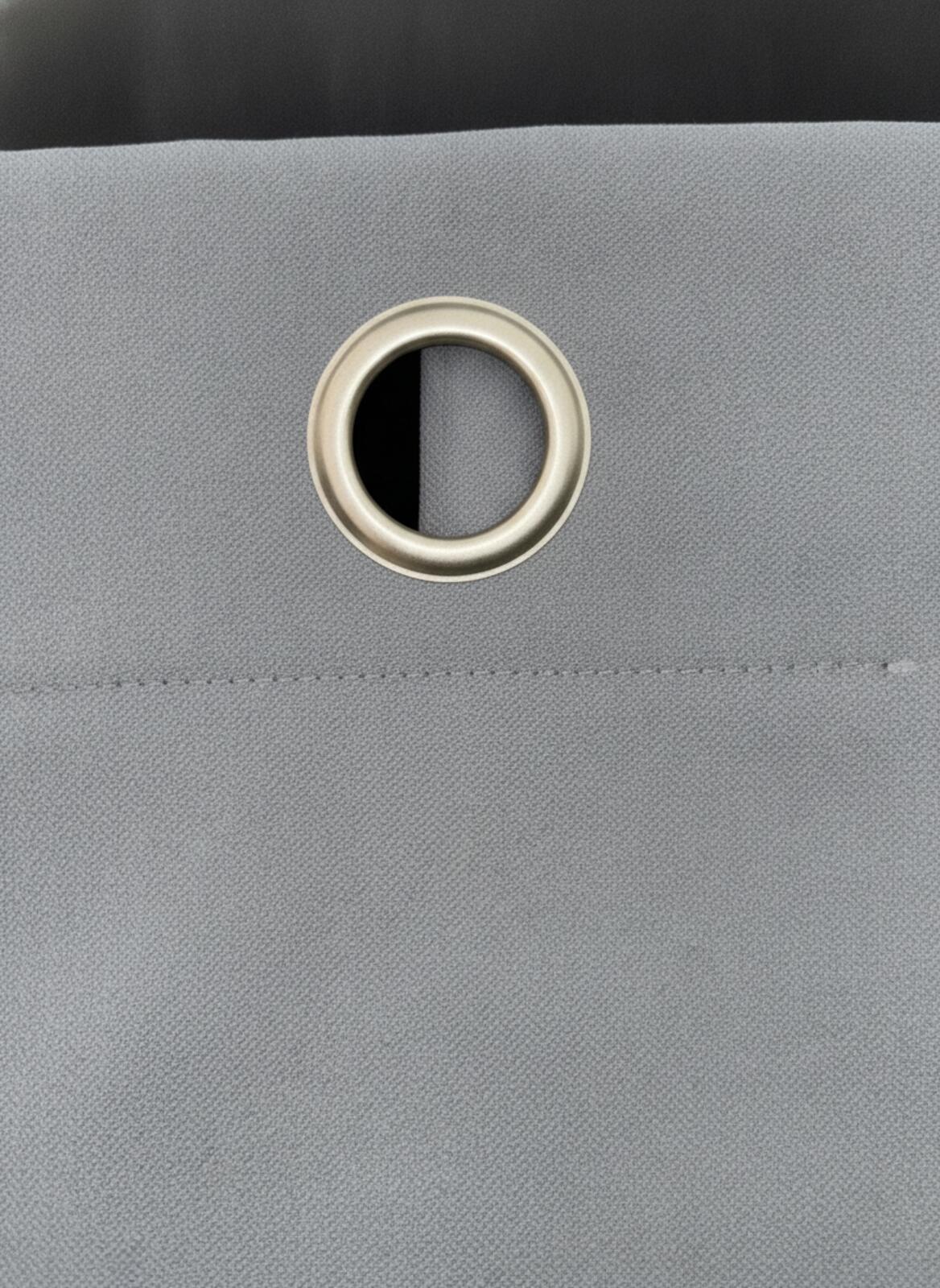 Textured Herringbone Curtains in Grey 52Wx72L