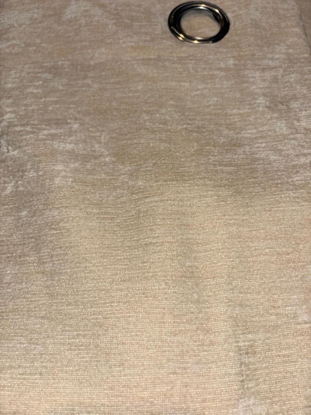 Cream Chenille Fully lined Curtains 46Wx54L 2 panels