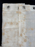 Embroidery Sheer Curtains 2 Panels 52" W x 63" L Beige