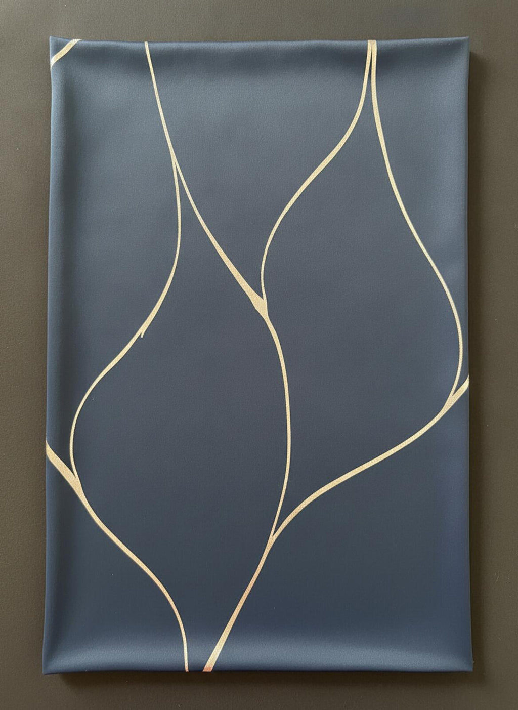 Navy and Silver Blackout Curtains 46Wx54L