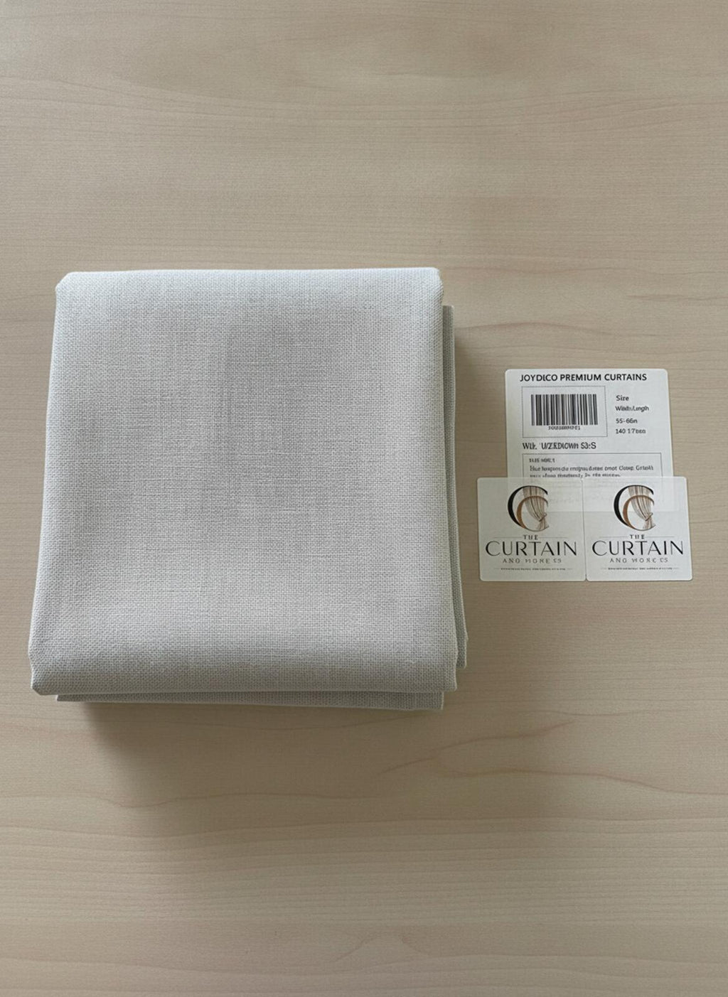 Premium Linen look Curtains 2 Panel Set, Rod Pocket, 55W x 68 L Each Panel