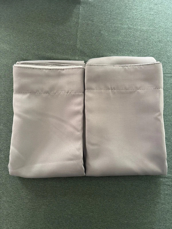 Grey Pencil pleat Curtains 46Wx54L inches x 2 panels