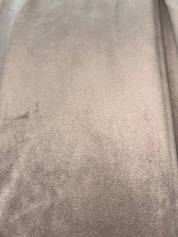 Champagne Velvet pencil pleat Curtains 52Wx90L inches x 2 panels