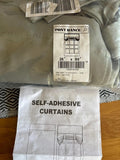 Sage green tie up blackout window blind