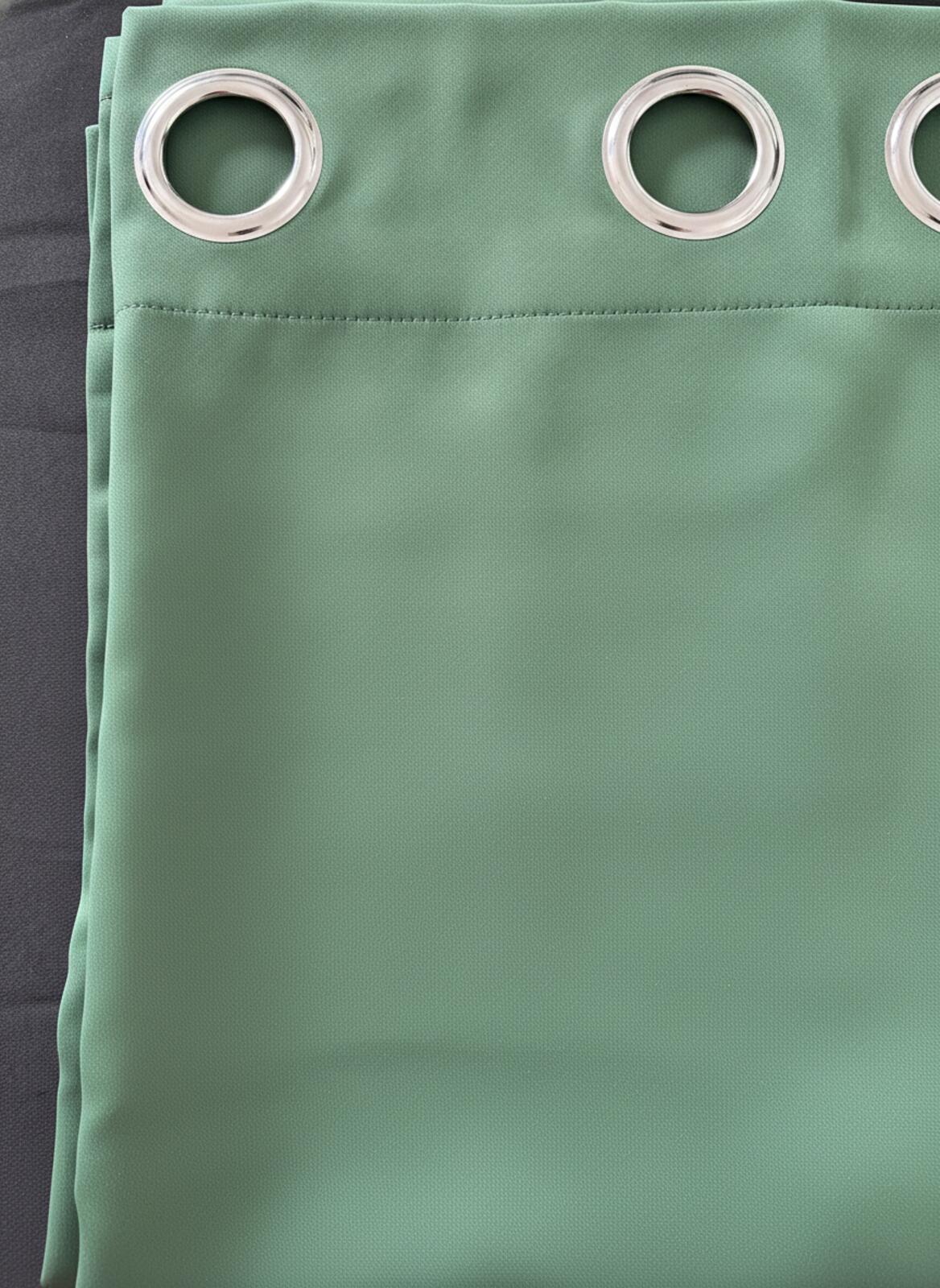 Forest Green Super soft Blackout Curtains 46Wx63L in  Inches x 2 Panels