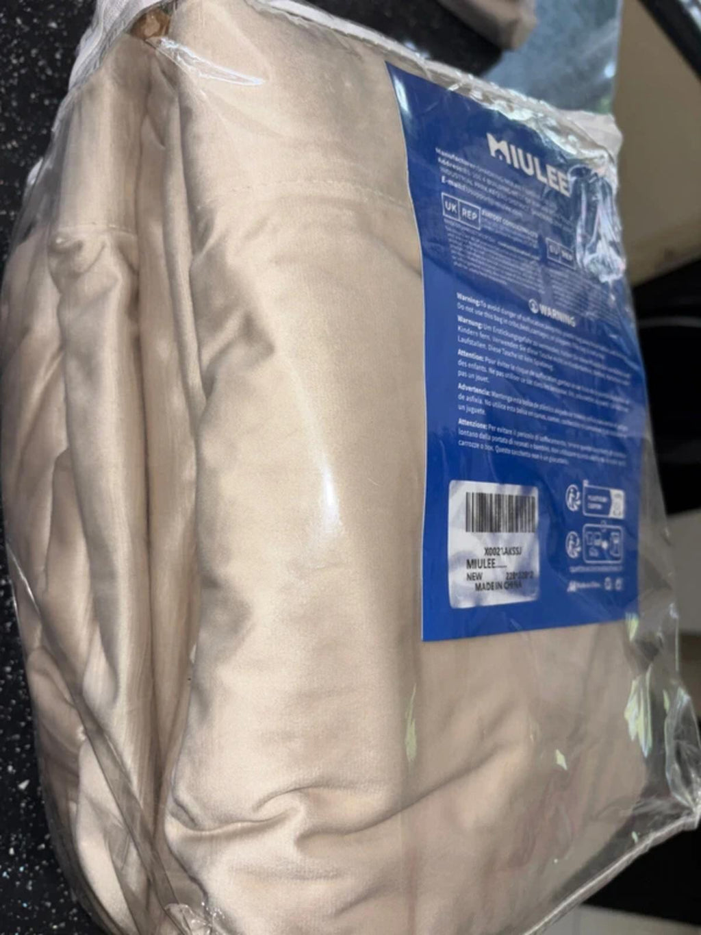 Luxury Velvet Beige Curtains Pencil pleat W90xL90 x2 panels