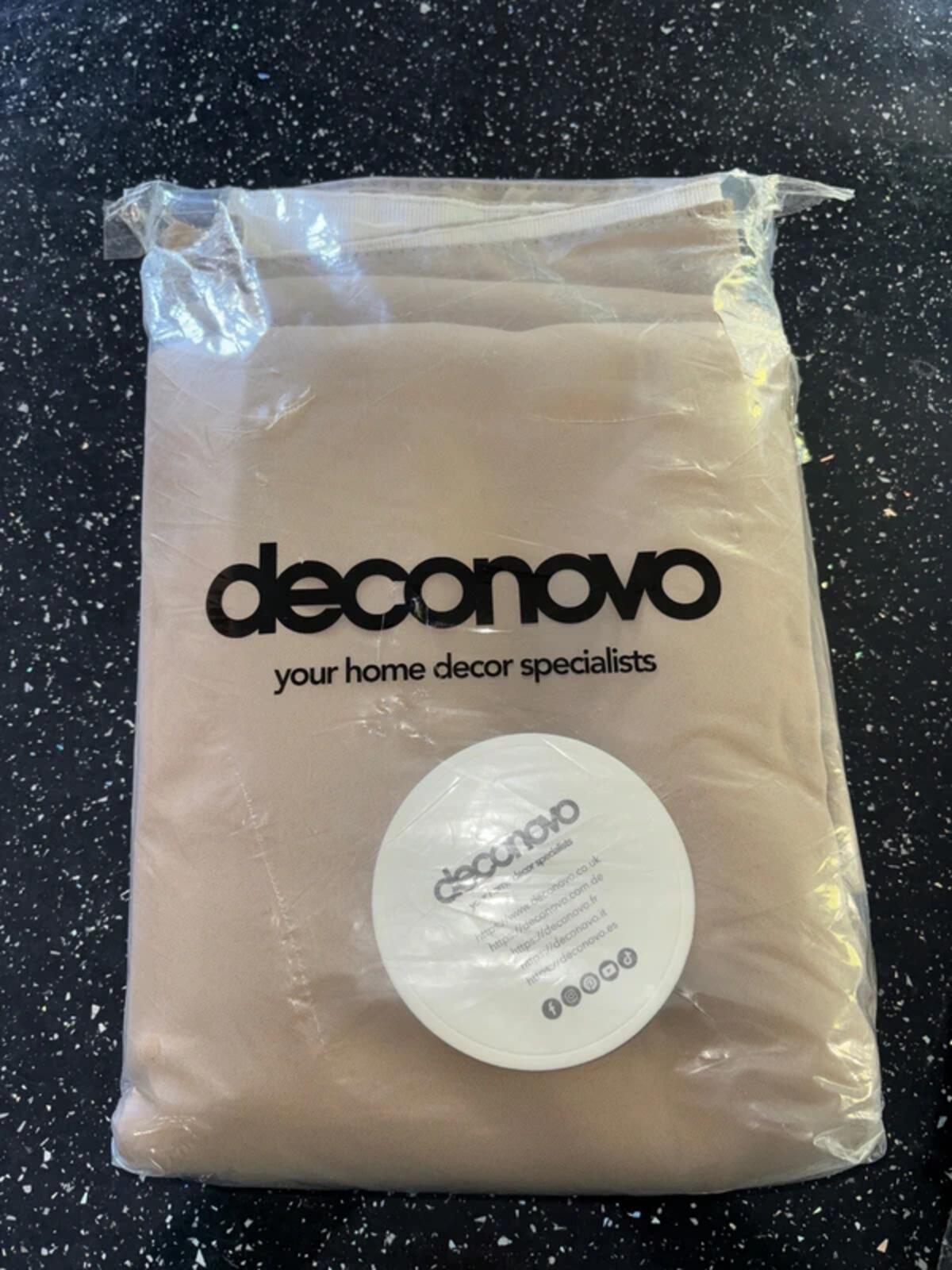 Deconovo Pencil Pleat Insulated Blackout Curtains 46Wx54L Inch Khaki 2 Panels