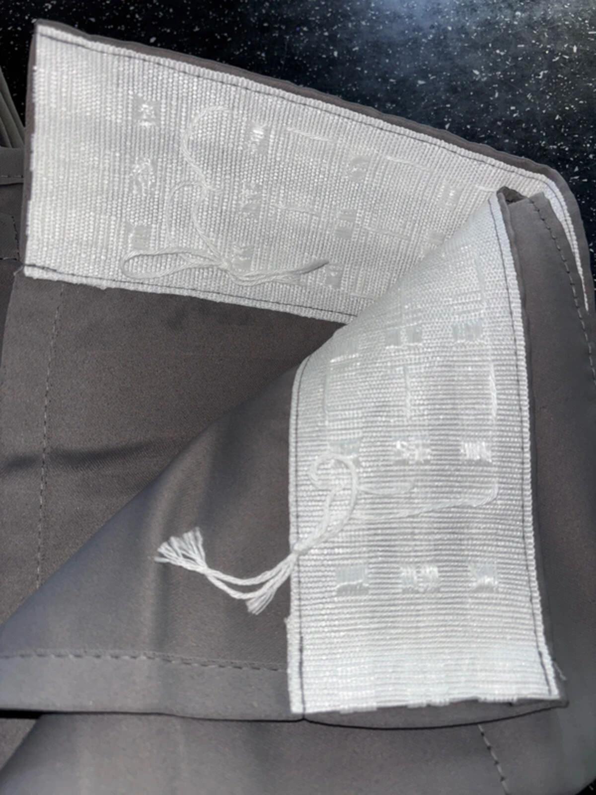 Deconovo Solid Pencil Pleat Curtains Thermal  Blackout Curtains 46W x 72L Light Grey Two Panels