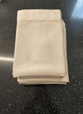 Luxury Velvet Beige Curtains Pencil pleat W90xL90 x2 panels