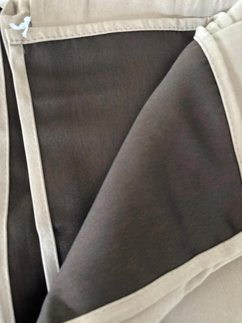 Blackout Thermal Pencil Pleat Curtains 2 Panels Light Blocking Drapes – Cappuccino 52x54in